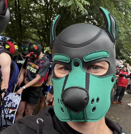 Shred pup portrait